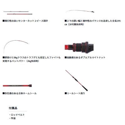 画像3: （26年1月新商品） ダイワ アナリスター トラフグ 195 （仕舞寸法 103cm） （保証書付き）