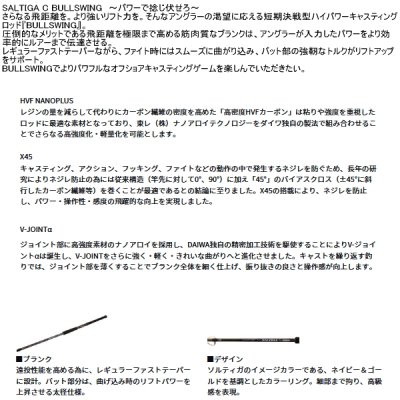 画像2: （26年3月新商品） ダイワ ソルティガ C ブルスイング 80-4 （仕舞寸法 182cm） （保証書付き） （大型2/代引と離島不可）