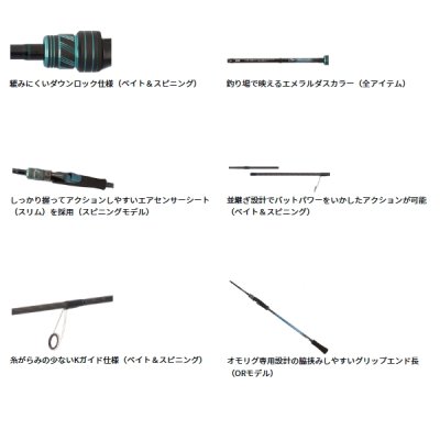 画像3: （26年5月新商品） ダイワ エメラルダス X イカメタル 65LS-S・J （仕舞寸法 102cm）