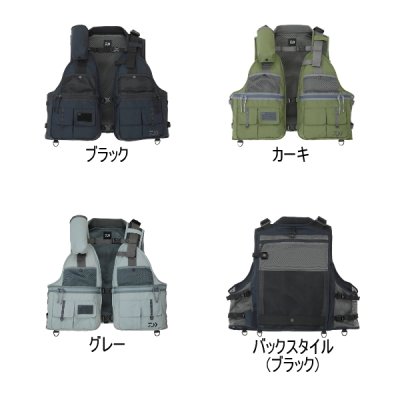 画像2: （26年1月新商品） ダイワ ネイティブクリークベスト DV-3226 ブラック フリーサイズ