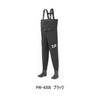 （26年3月新商品） ダイワ パワーウェーダー（ラジアル） PW-4308 ブラック 3Lサイズ