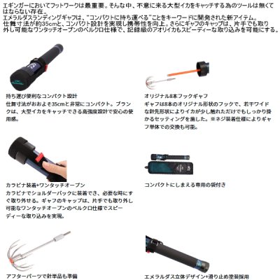 画像2: （26年3月新商品） ダイワ エメラルダス ランディング ギャフ 510 （仕舞寸法 34.5cm）