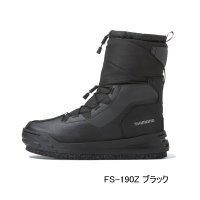（26年9月新商品） シマノ ウォータープルーフウィンター磯ブーツカットラバーピンフェルト FS-190Z ブラック 29.0cm （9月発売予定／ご予約受付中）