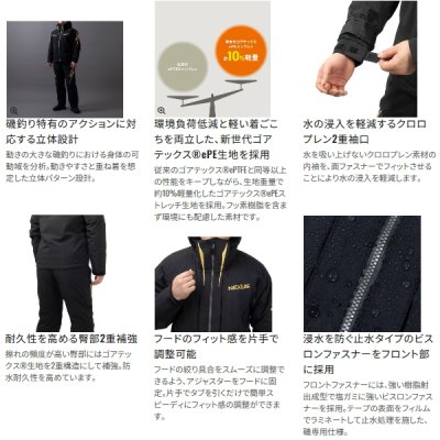 画像3: （26年9月新商品） シマノ ネクサス ゴアテックス ウォームスーツ RB-150Z ブラック Lサイズ （9月発売予定／ご予約受付中）