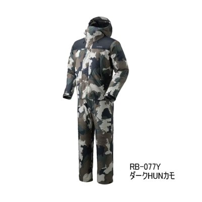 画像1: （26年9月新商品） シマノ ベーシックハイロフト レインスーツ 01 RB-077Y ダークHUNカモ Lサイズ （9月発売予定／ご予約受付中）