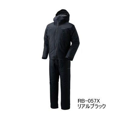 画像1: （26年9月新商品） シマノ ベーシックインサレーション レインスーツ 01 RB-057X リアルブラック Lサイズ （9月発売予定／ご予約受付中）