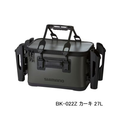 画像1: （26年9月新商品） シマノ UHタックルバッグ ロッドレスト4 BK-022Z カーキ 27L （9月発売予定／ご予約受付中）
