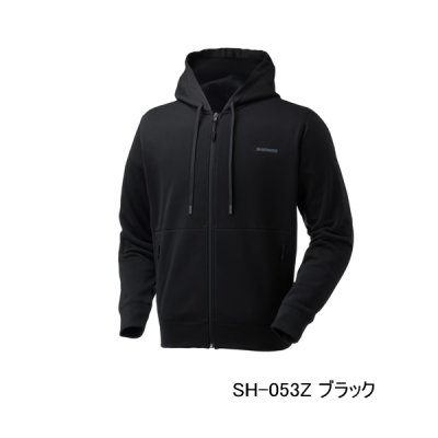 画像1: （26年9月新商品） シマノ ドライスウェット フルジップフーディー SH-053Z ブラック 2XLサイズ （9月発売予定／ご予約受付中）