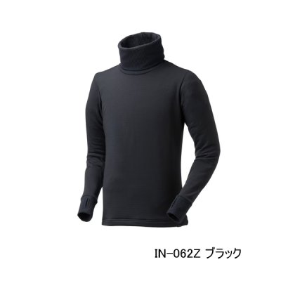 画像1: （26年9月新商品） シマノ ドライインナー サーモネックシャツ IN-062Z ブラック 2XLサイズ （9月発売予定／ご予約受付中）