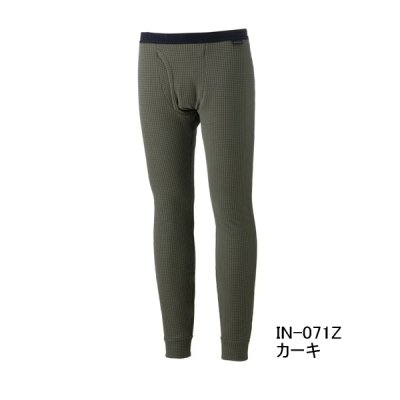 画像1: （26年9月新商品） シマノ ドライインナータイツ 二重極厚 IN-071Z カーキ XLサイズ （9月発売予定／ご予約受付中）
