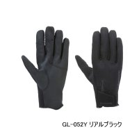 （26年10月新商品） シマノ 03 タイタニューム・アルファ グローブ 指出し GL-052Y リアルブラック 2XLサイズ （10月発売予定／ご予約受付中）