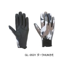 （26年10月新商品） シマノ 03 タイタニューム・アルファ グローブ フルカバー GL-053Y ダークHUNカモ XLサイズ （10月発売予定／ご予約受付中）
