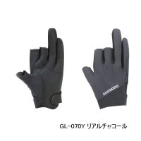 （26年9月新商品） シマノ 01 ベーシックウォーム グローブ 3 GL-070Y リアルチャコール 2XLサイズ （9月発売予定／ご予約受付中）