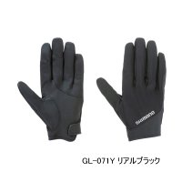 （26年9月新商品） シマノ 01 ベーシックウォーム グローブ 指出し GL-071Y リアルブラック 2XLサイズ （9月発売予定／ご予約受付中）