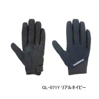 （26年9月新商品） シマノ 01 ベーシックウォーム グローブ 指出し GL-071Y リアルネイビー 2XLサイズ （9月発売予定／ご予約受付中）