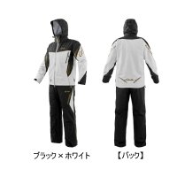 （26年11月新商品） がまかつ アルテマシールドプロレインスーツ GM-3827 ブラック×ホワイト 3Lサイズ （11月発売予定／ご予約受付中）