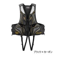 （26年11月新商品） がまかつ アルテマシールドプロ フローティングベスト GM-6008 ブラック×カーボン 7Lサイズ （11月発売予定／ご予約受付中）