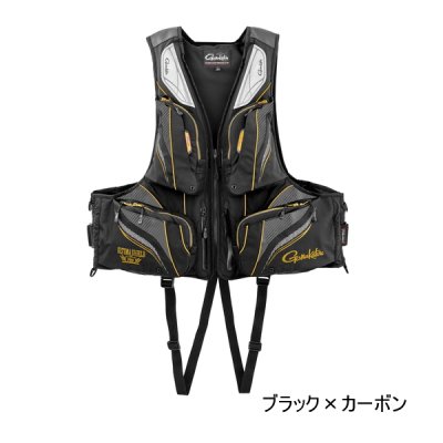 画像1: （26年11月新商品） がまかつ アルテマシールドプロ フローティングベスト GM-6008 ブラック×カーボン LLサイズ （11月発売予定／ご予約受付中）