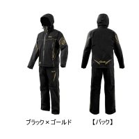 （26年11月新商品） がまかつ アルテマシールドプロレインスーツ GM-3827 ブラック×ゴールド 3Lサイズ （11月発売予定／ご予約受付中）