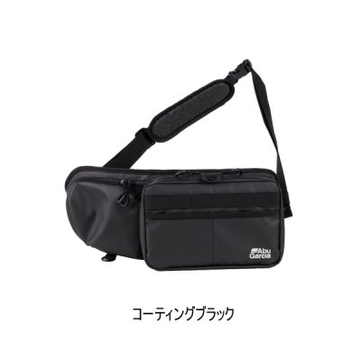 画像1: （26年7月新商品） アブガルシア 2WAYショルダーアンドウエストバッグ コーティングブラック 約3L （返品不可）