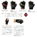 画像2: （26年10月新商品） がまかつ エルゴグリップグローブ（5本切） GM-7314 ブラック×レッド Lサイズ （10月発売予定／ご予約受付中） (2)