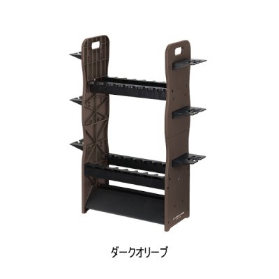 画像1: （26年7月新商品） OGK カラーロッド＆リールスタンドレギュラー（16+6） OG708RDO ダークオリーブ