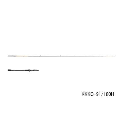 画像1: （26年9月新商品） アブガルシア 黒船 雅（ミヤビ） カワハギ KKKC-91／180H （仕舞寸法 145.8cm） （保証書付き） （大型1・代引と離島不可） （返品不可）