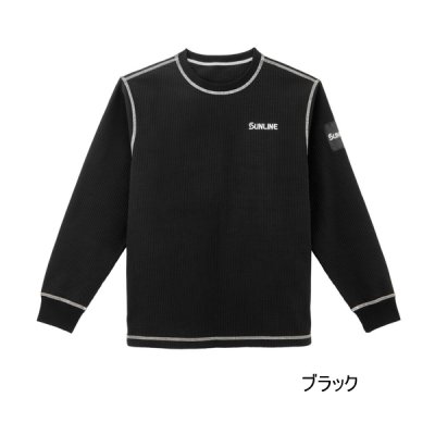 画像1: （26年9月新商品） サンライン サーマルロングスリーブシャツ SUW-04601 ブラック Mサイズ （9月発売予定／ご予約受付中）