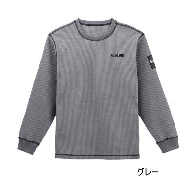 画像1: （26年9月新商品） サンライン サーマルロングスリーブシャツ SUW-04601 グレー Mサイズ （9月発売予定／ご予約受付中）