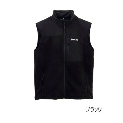 画像1: （26年10月新商品） サンライン クラシカルフリースベスト SUW-15606 ブラック Mサイズ （10月発売予定／ご予約受付中）