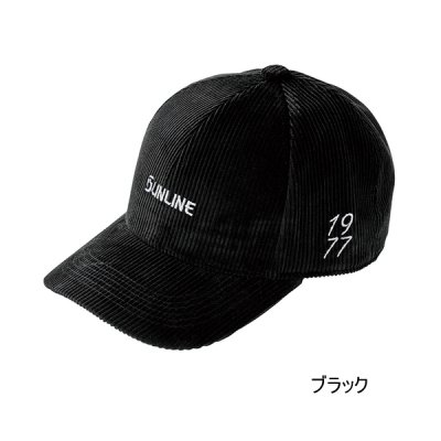 画像1: （26年9月新商品） サンライン コーデュロイキャップ CP-5164 ブラック フリーサイズ （9月発売予定／ご予約受付中）