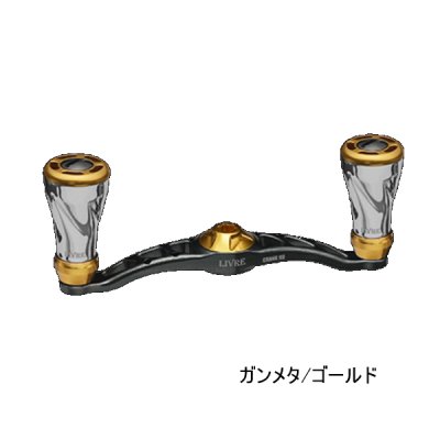 画像1: （26年11月新商品） リブレ クランク 90 f air（フォルテ エアー） FRSK90-FOA 右巻 シマノ用 ガンメタ／ゴールド 12131 （返品不可） （小型商品）