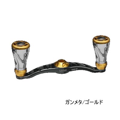 画像1: （26年11月新商品） リブレ クランク 90 f air（フォルテ エアー） FRDK90-FOA 右巻 ダイワ用 ガンメタ／ゴールド 12151 （返品不可） （小型商品）