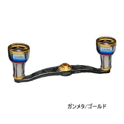 画像1: （26年11月新商品） リブレ クランク 110 ff air（フォルテッシモ エアー） FLSK110-F2A 左巻 シマノ用 ガンメタ／ゴールド 12281 （返品不可） （小型商品）