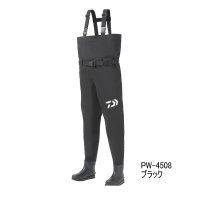 （26年3月新商品） ダイワ パワーウェーダー（フェルトスパイク） PW-4508 ブラック Lサイズ