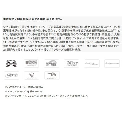 画像2: （送料サービス） （27年1月新商品） シマノ 27 リミテッドプロ TF 急瀬G 90 （仕舞寸法 136.5cm） （保証書付き） （1月発売予定／ご予約受付中）