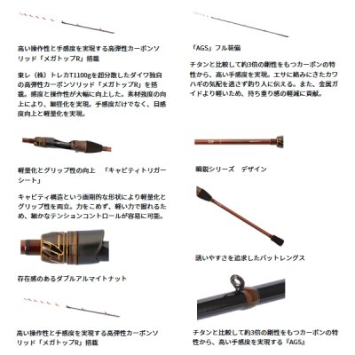 画像3: （26年8月新商品） ダイワ 瞬鋭 カワハギ MH-175 （仕舞寸法 175cm） （保証書付き） （大型1・代引と離島不可）
