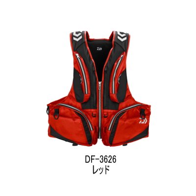 画像1: （26年4月新商品） ダイワ フローティングベスト DF-3626 レッド Mサイズ