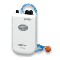 【SALE！大特価】 ハピソン 乾電池式エアーポンプ YH-708B (単1電池2個用)