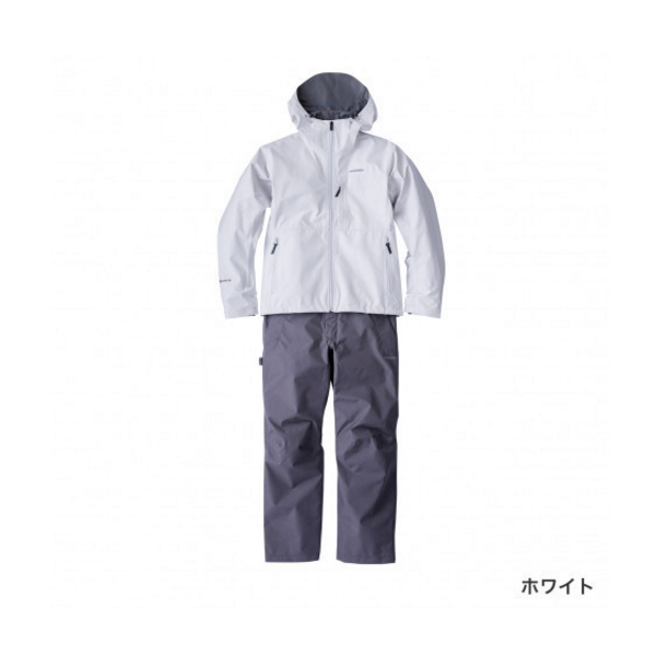 21年3月新商品 シマノ ゴアテックス R ベーシックレインスーツ Ra 017u ホワイト Mサイズ 3月発売予定 ご予約受付中