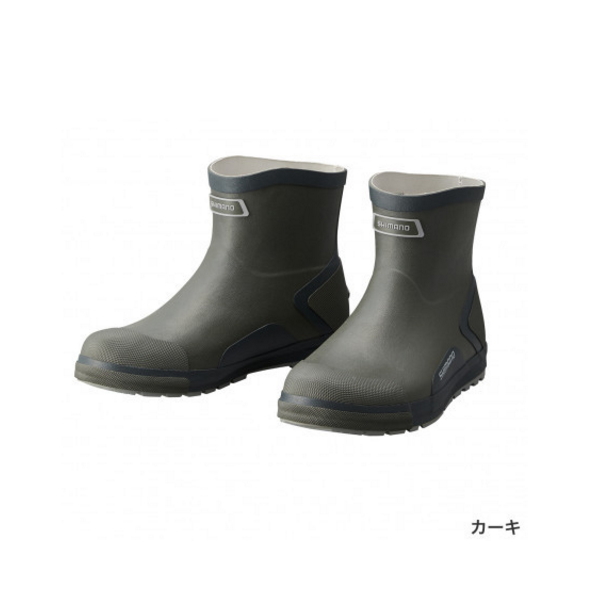 ≪'21年3月新商品！≫ シマノ ショート・ショートデッキブーツ FB-064U カーキ Mサイズ [3月発売予定/ご予約受付中]