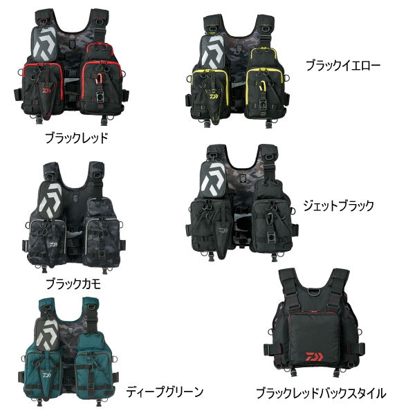 ダイワ フロートゲームベスト Df 66 ブラックレッド フリーサイズ