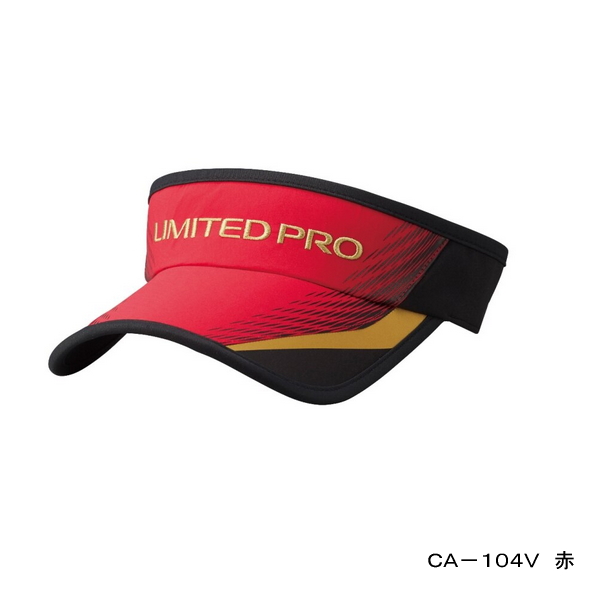 ≪'22年3月新商品！≫ シマノ リミテッド プロ ゴアテックス(R) インフィニアム サンバイザー CA-104V レッド Lサイズ [3月 発売予定/ご予約受付中]