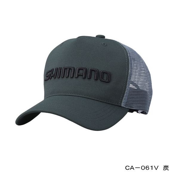 22年3月新商品 シマノ スタンダードメッシュキャップ Ca 061v チャコール Mサイズ 3月発売予定 ご予約受付中