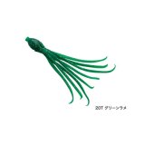 画像: ≪'17年3月新商品！≫ シマノ 炎月 集魚ネクタイ イイダコベイビー EW-008Q 20T グリーンラメ 100mm 【6個セット】