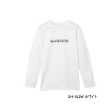 画像: ≪'23年3月新商品！≫ シマノ ドライロゴTシャツ ロングスリーブ SH-022W ホワイト 2XLサイズ [3月発売予定/ご予約受付中]