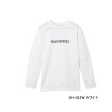 画像: ≪'23年3月新商品！≫ シマノ ドライロゴTシャツ ロングスリーブ SH-022W ホワイト Sサイズ [3月発売予定/ご予約受付中]