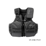 画像: ≪'23年3月新商品！≫ シマノ アクトゲームベスト VF-274W ブラック XLサイズ [3月発売予定/ご予約受付中]