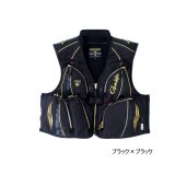 画像: ≪'23年4月新商品！≫ がまかつ ゴアテックスインフィニアムTM ウィンドストッパー(R) ハーフメッシュベスト GM-2323 ブラック×ブラック LLサイズ [4月発売予定/ご予約受付中]