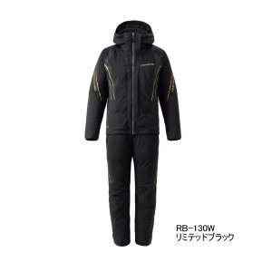 画像: ≪'23年9月新商品！≫ シマノ リミテッド プロ ゴアテックス(R) ダウンスーツ RB-130W リミテッドブラック 3XLサイズ [9月発売予定/ご予約受付中]